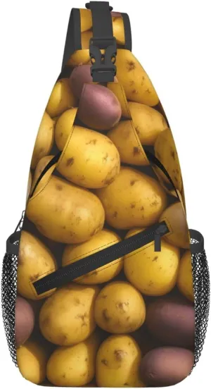 many Potatoes Foldie Crossbody Bag - Anti Theft Crossbody Bags and Small Sling Bags for Men and Women