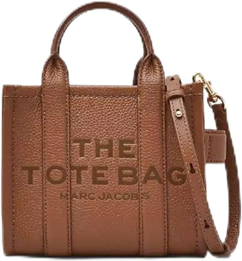 Marc Jacobs Women's The Leather Crossbody Tote Bag, One Size (ARGAN OIL)