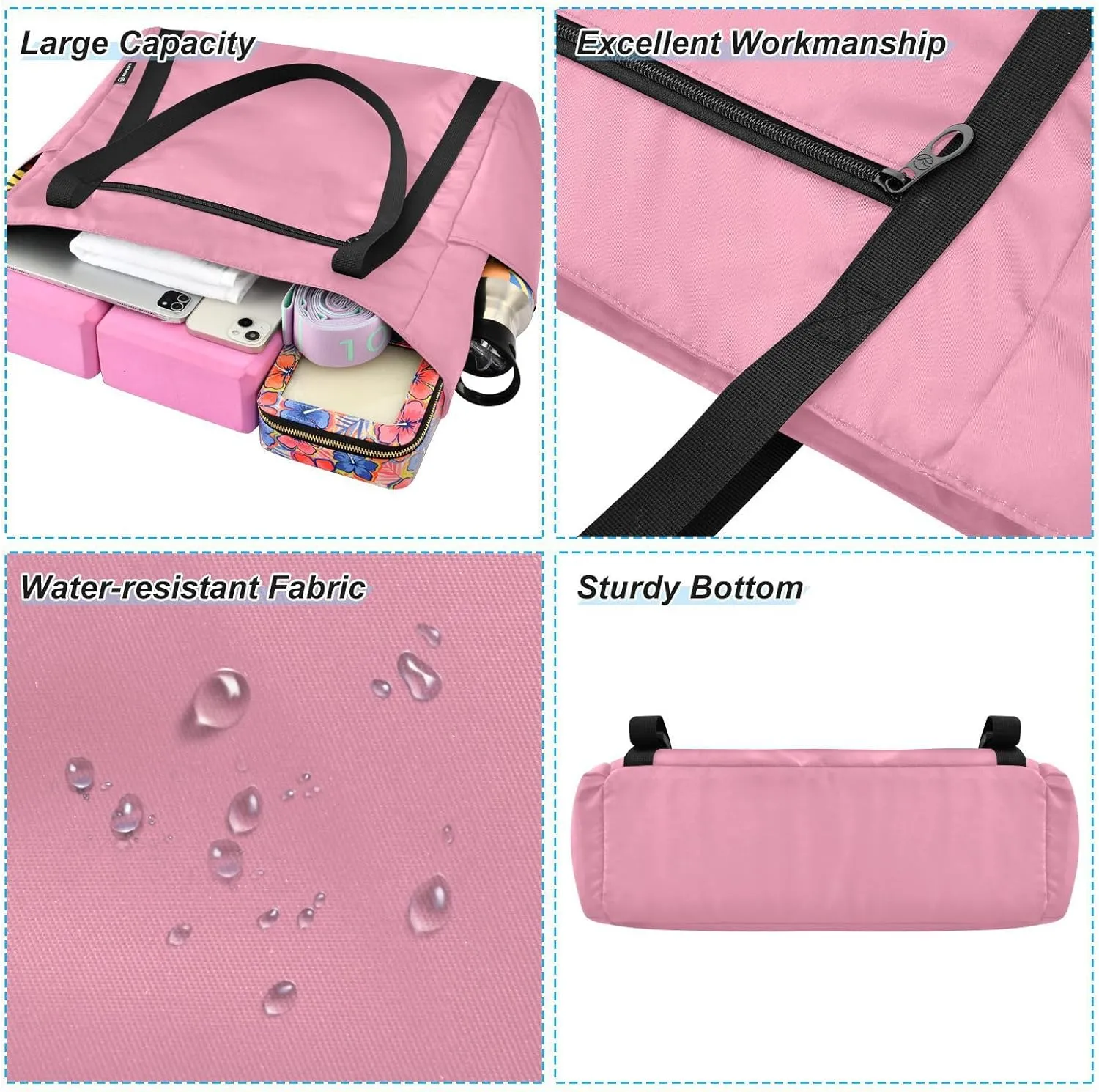 MCHIVER Yoga Bag for Women Men Large Yoga Mat Bag Shoulder Bags for Travel Pilates Yoga