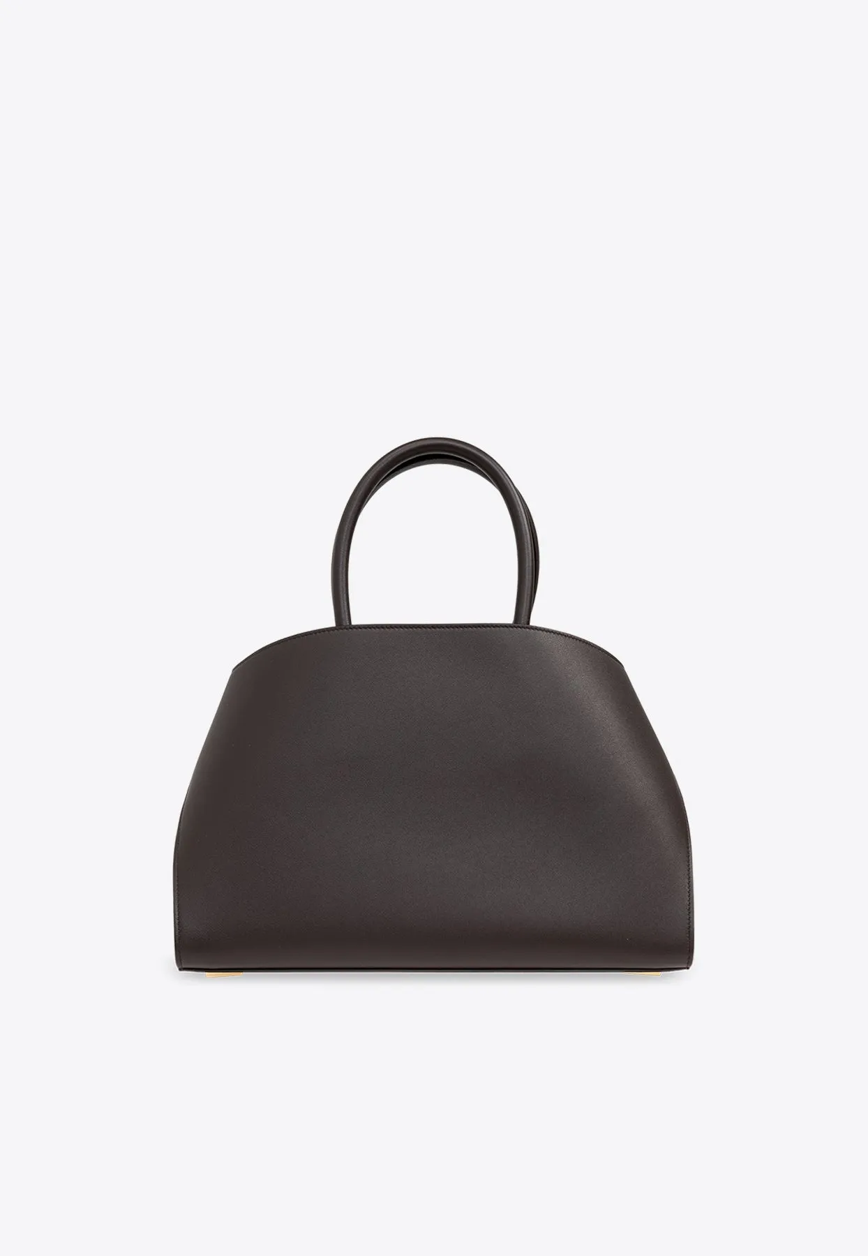 Medium Hug Leather Top Handle Bag