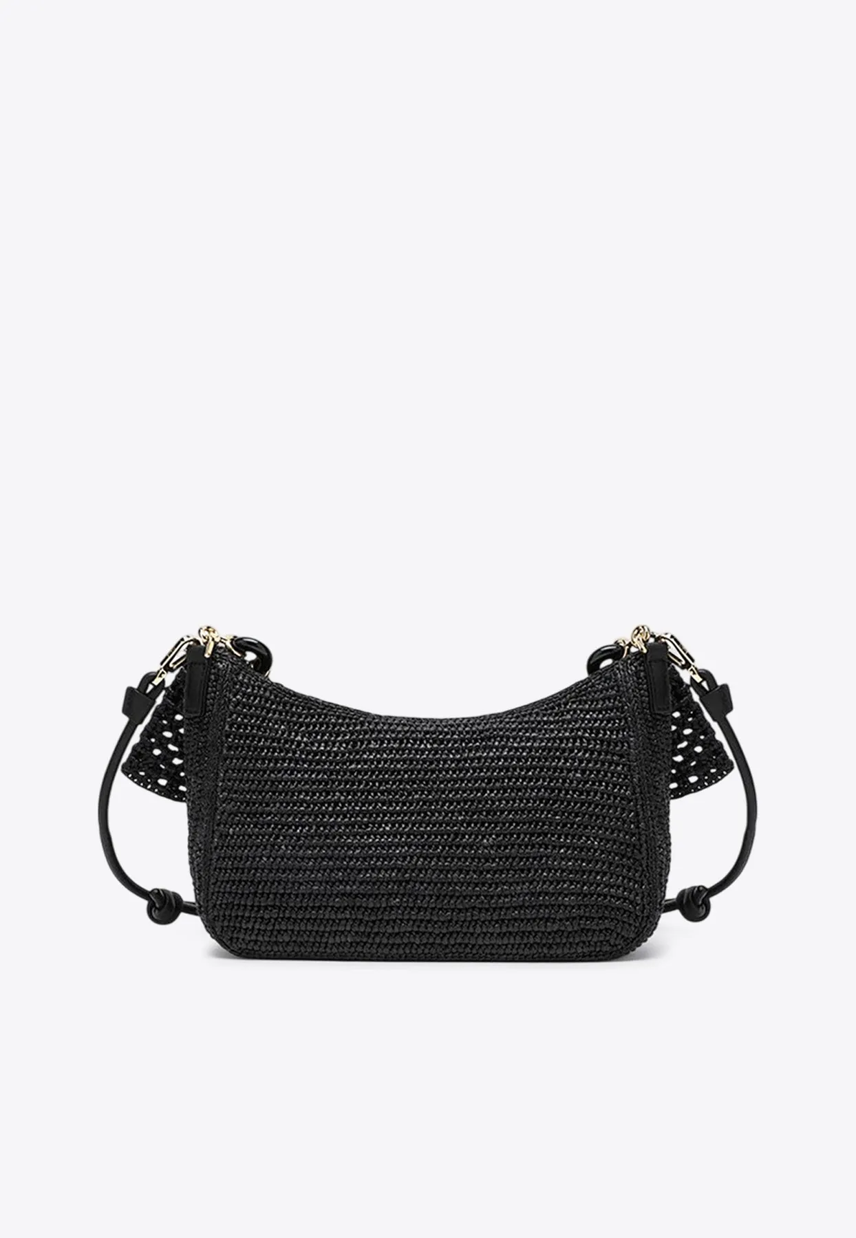 Medium Ola Raffia Shoulder Bag