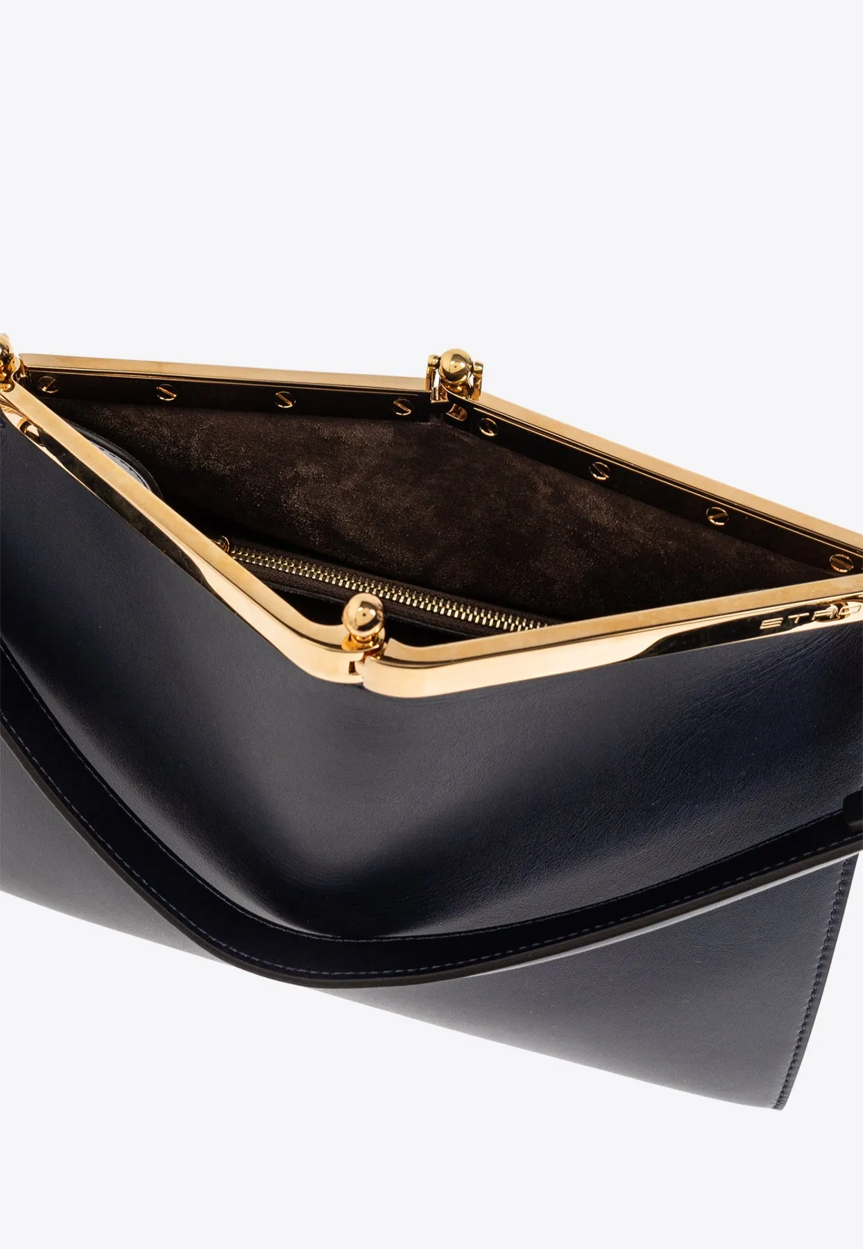 Medium Vela Leather Shoulder Bag