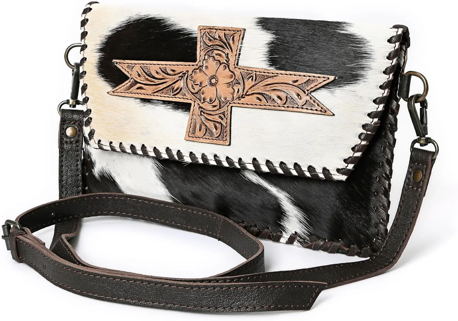Melody handtooled mini crossbody bag