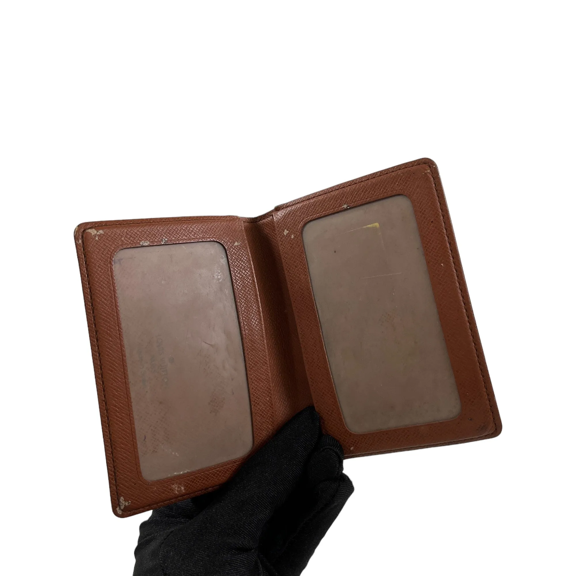Men's Monogram Card Holder Brown