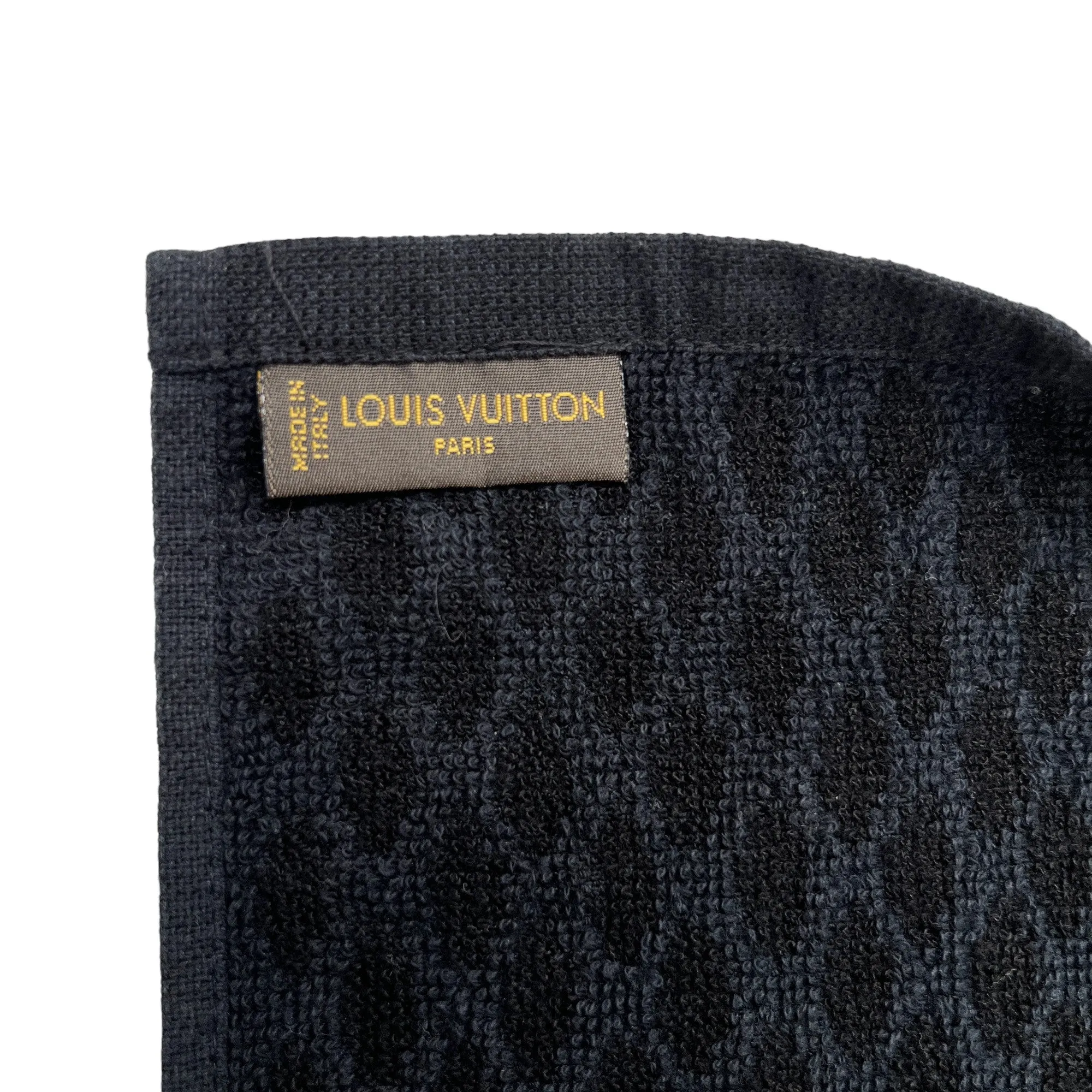 Men's Set Damier Graphite Drawstring Bag & 2 Towel Black