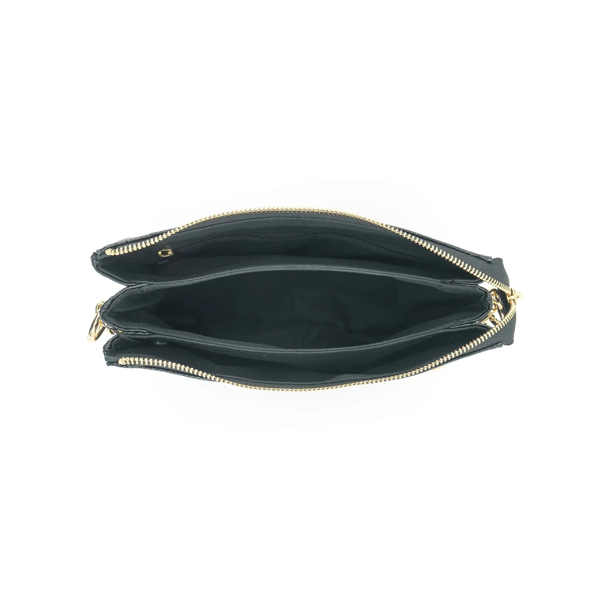 Metallic Triple Pouch Purse