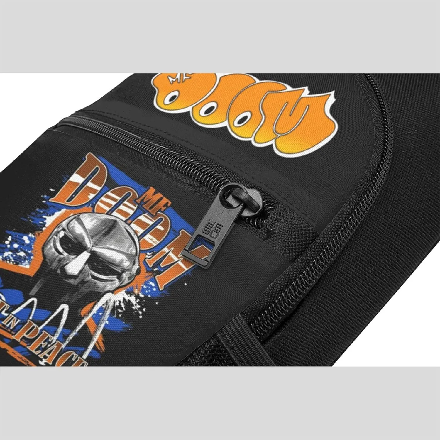 MF Hip Hop Music Rapper Sling Bag Chest Shoulder Backpack Crossbody Bags for Men Women Hiking Daypack Multipurpose Cross Body Chest Bag, Mf Doom-11
