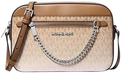 Michael Kors Jet Set East West Large Chain Crossbody Bag (Husk Ombre)