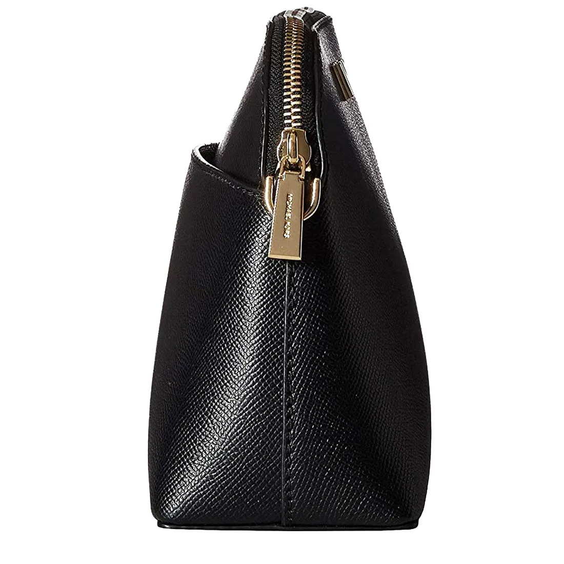 Michael Kors Large Crossgrain Leather Dome Crossbody Bag in Black
