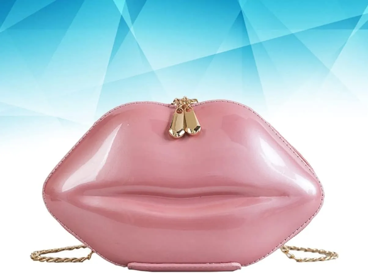 Mikinona Mini Crossbody Purse Crossbody Bags Lips Shaped Bags Chain Bags Crossbody Shoulder Bag Messenger South