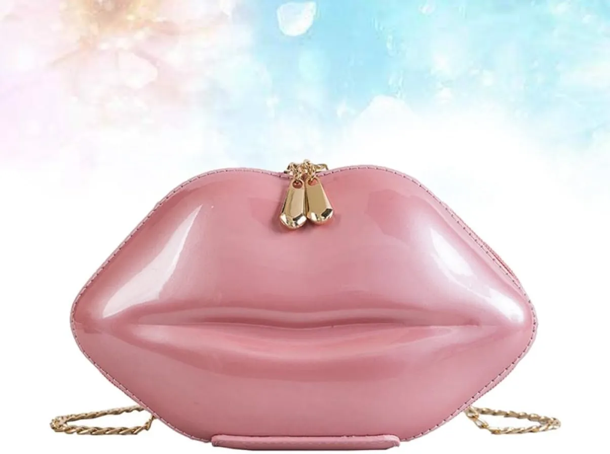 Mikinona Mini Crossbody Purse Crossbody Bags Lips Shaped Bags Chain Bags Crossbody Shoulder Bag Messenger South
