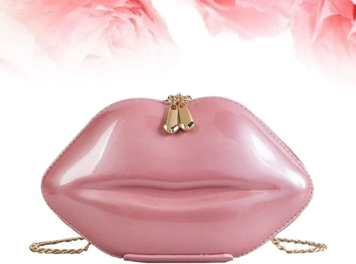 Mikinona Mini Crossbody Purse Crossbody Bags Lips Shaped Bags Chain Bags Crossbody Shoulder Bag Messenger South