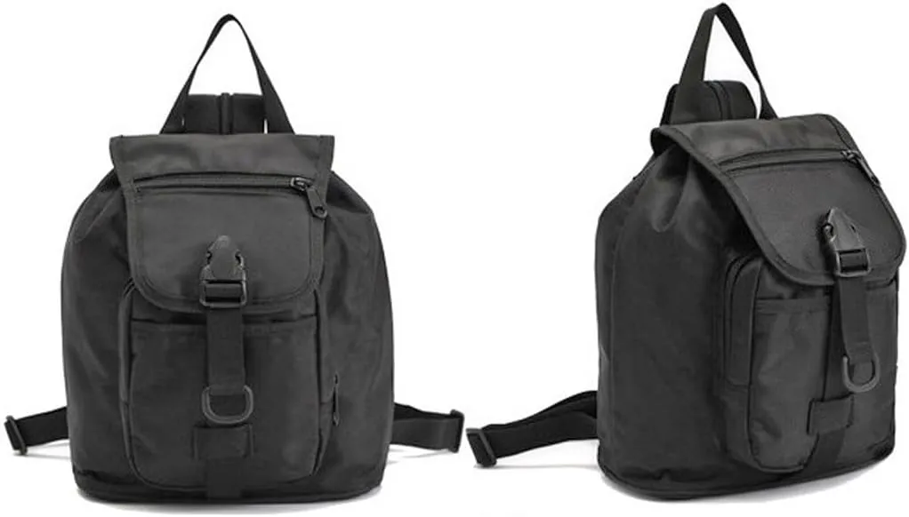 Mini Daypack Military Tactical Backpack Rucksack Tactical Assault Pack Bag for Hunting Camping Trekking (Black)
