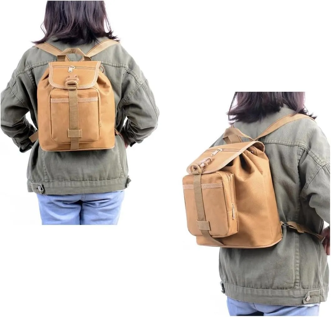 Mini Daypack Military Tactical Backpack Rucksack Tactical Assault Pack Bag for Hunting Camping Trekking (Black)