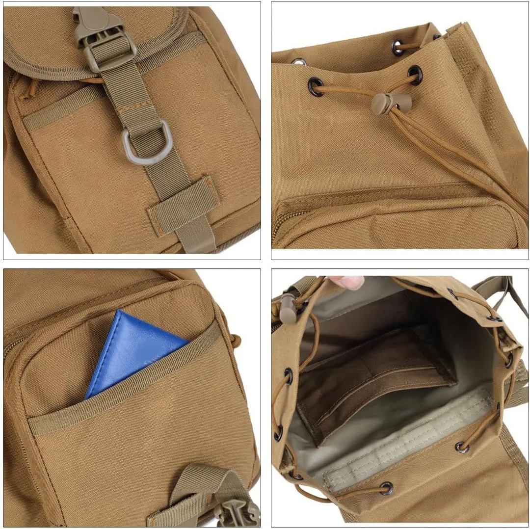 Mini Daypack Military Tactical Backpack Rucksack Tactical Assault Pack Bag for Hunting Camping Trekking (Jungle Digital)