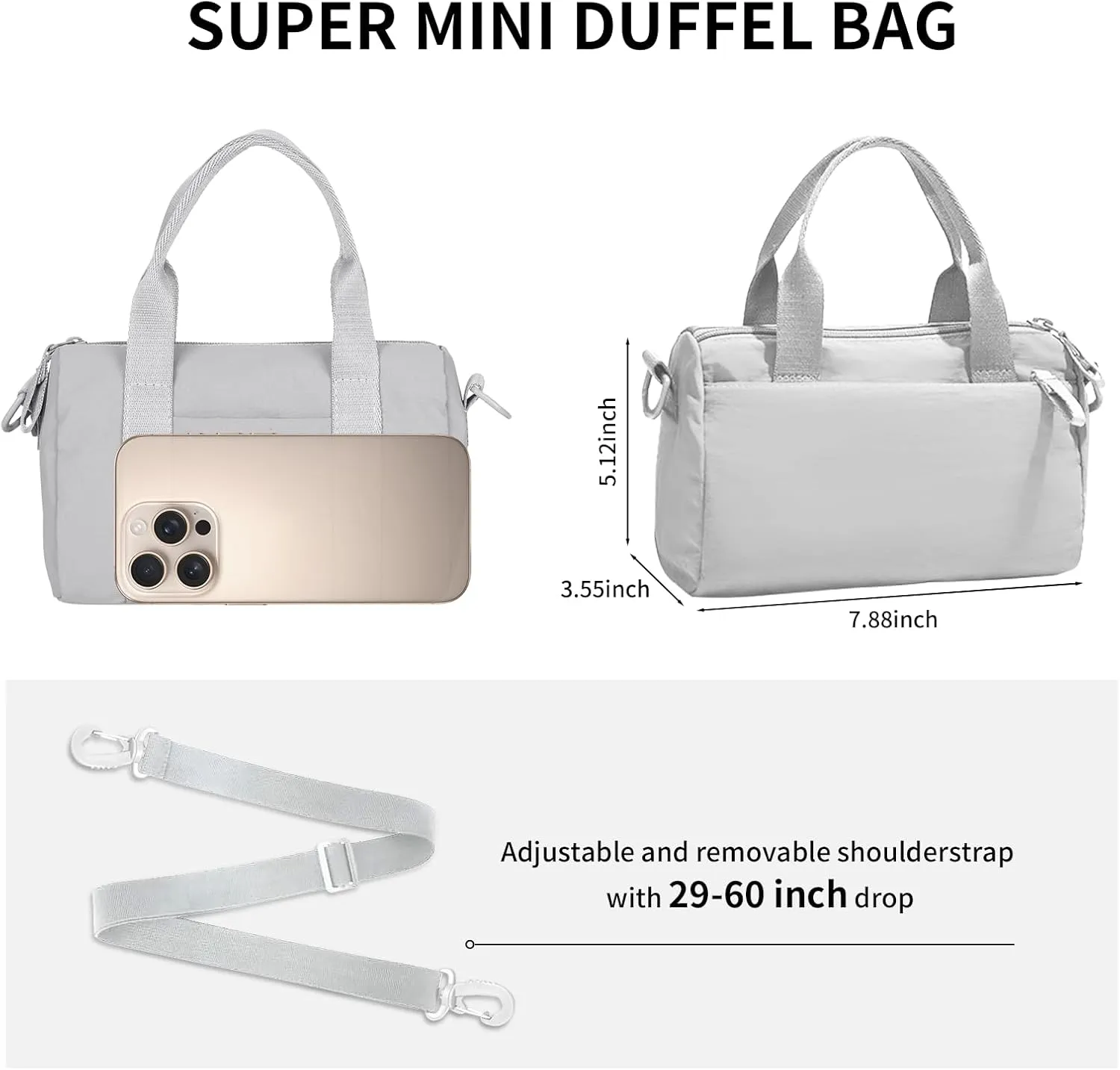 Mini Gym Bag for Women Cute Gym Tote Bag Small Duffle Bag Waterproof Bags for Yoga Dance Workout