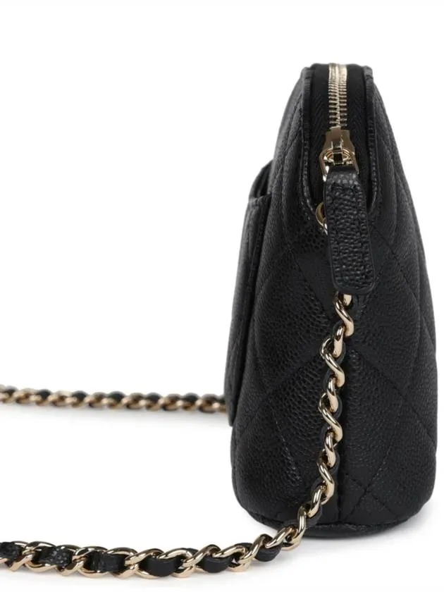 Mini Pouch Cross CC Bag Door-to-door delivery Chanel Logo Black On-demand shipping