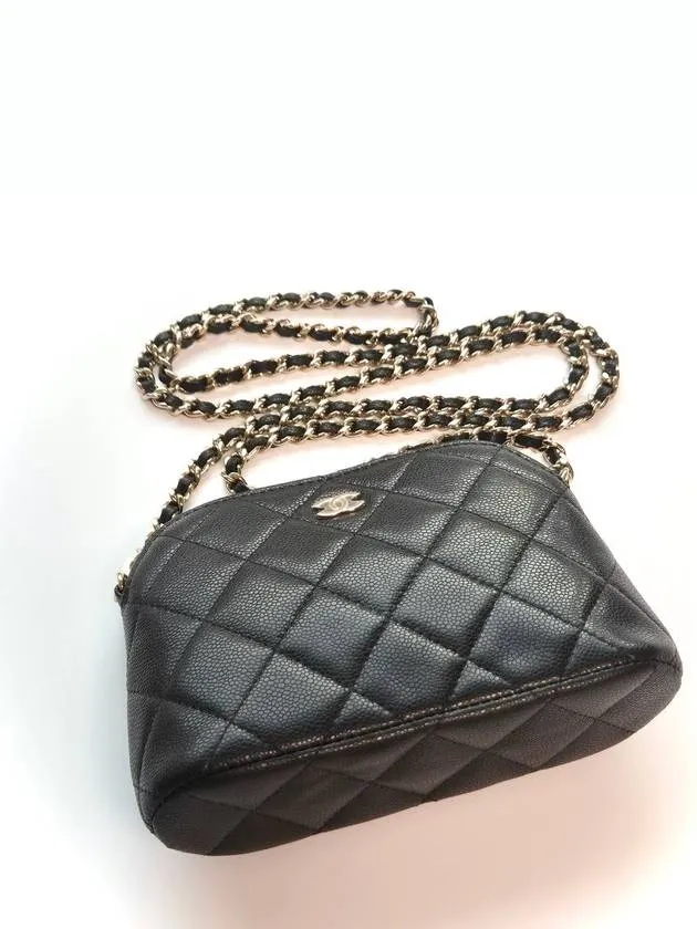 Mini Pouch Cross CC Bag Door-to-door delivery Chanel Logo Black On-demand shipping