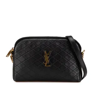 Mini Quilted Lambskin Gaby Zippered Pouch