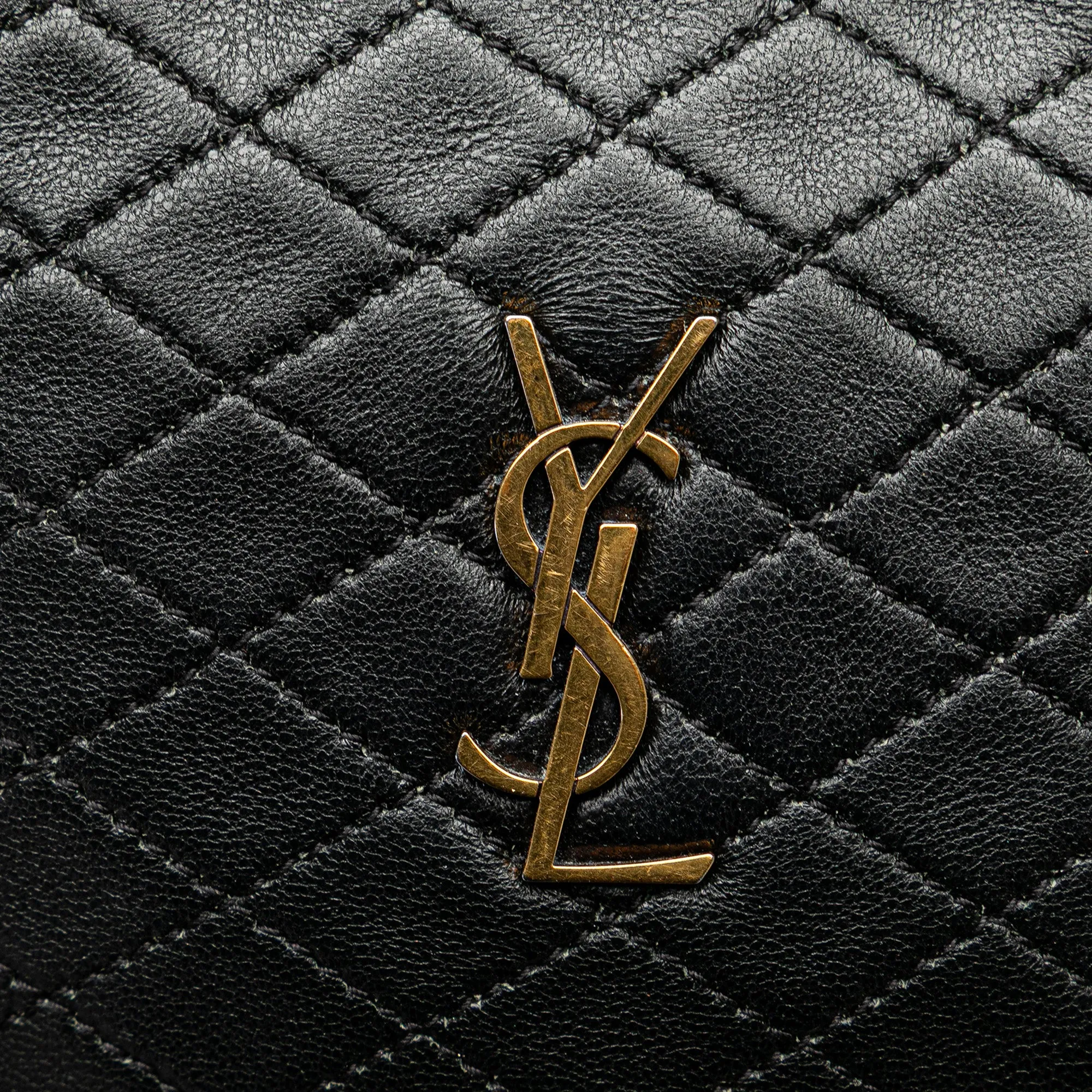 Mini Quilted Lambskin Gaby Zippered Pouch