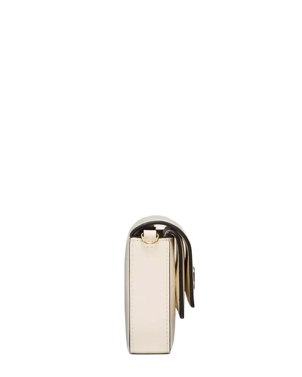 Mini VLogo Signature Flap Bag in Ivory