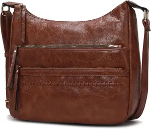 MKF Collection Women Shoulder Bag, Large Crossbody Bag Vegan Leather Handbag Purse By Mia K