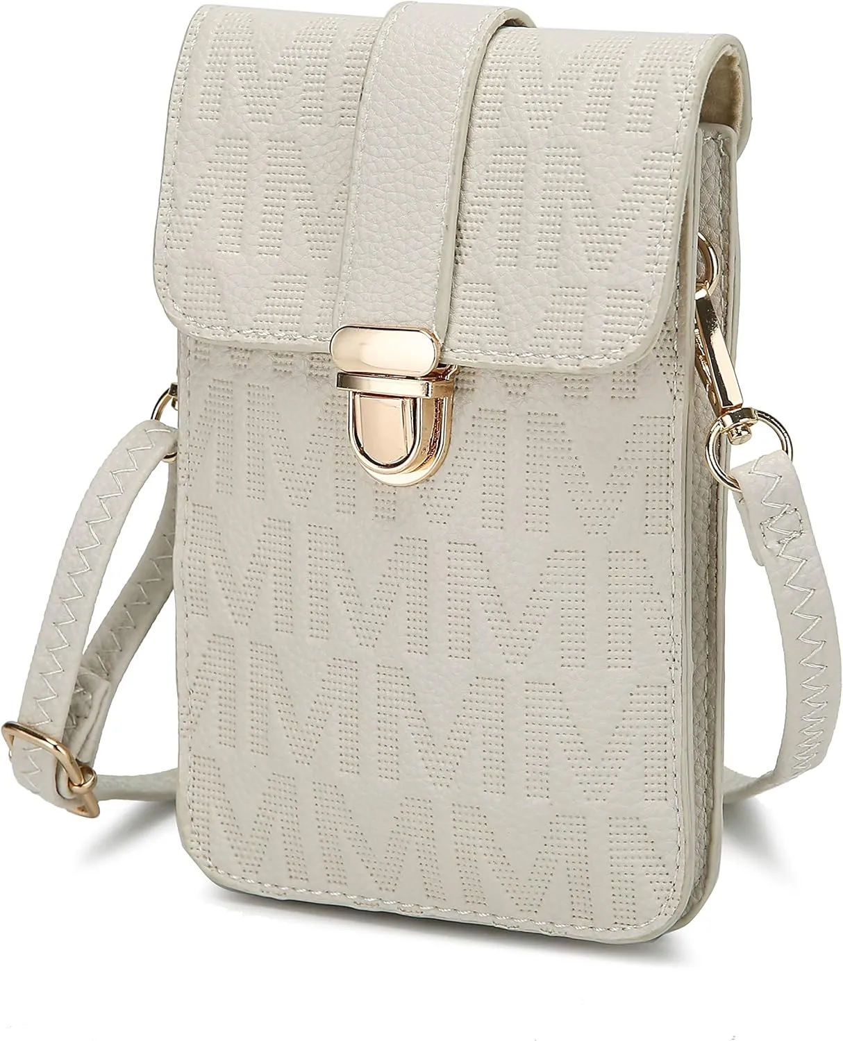 MKF Small Crossbody Cell Phone Purse Wallet for Women – PU Leather Cellphone Bag – Case with Shoulder Strap