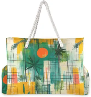 MNSRUU Large Beach Bag for Women, Summer Ocean Tote Travel Gym Swim Bag