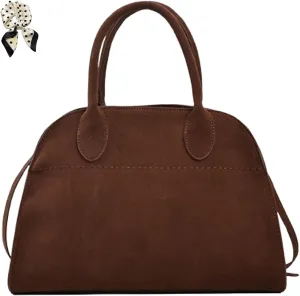 Modavo Parisian Stroll - Womens Suede Tote & Satchel Bag