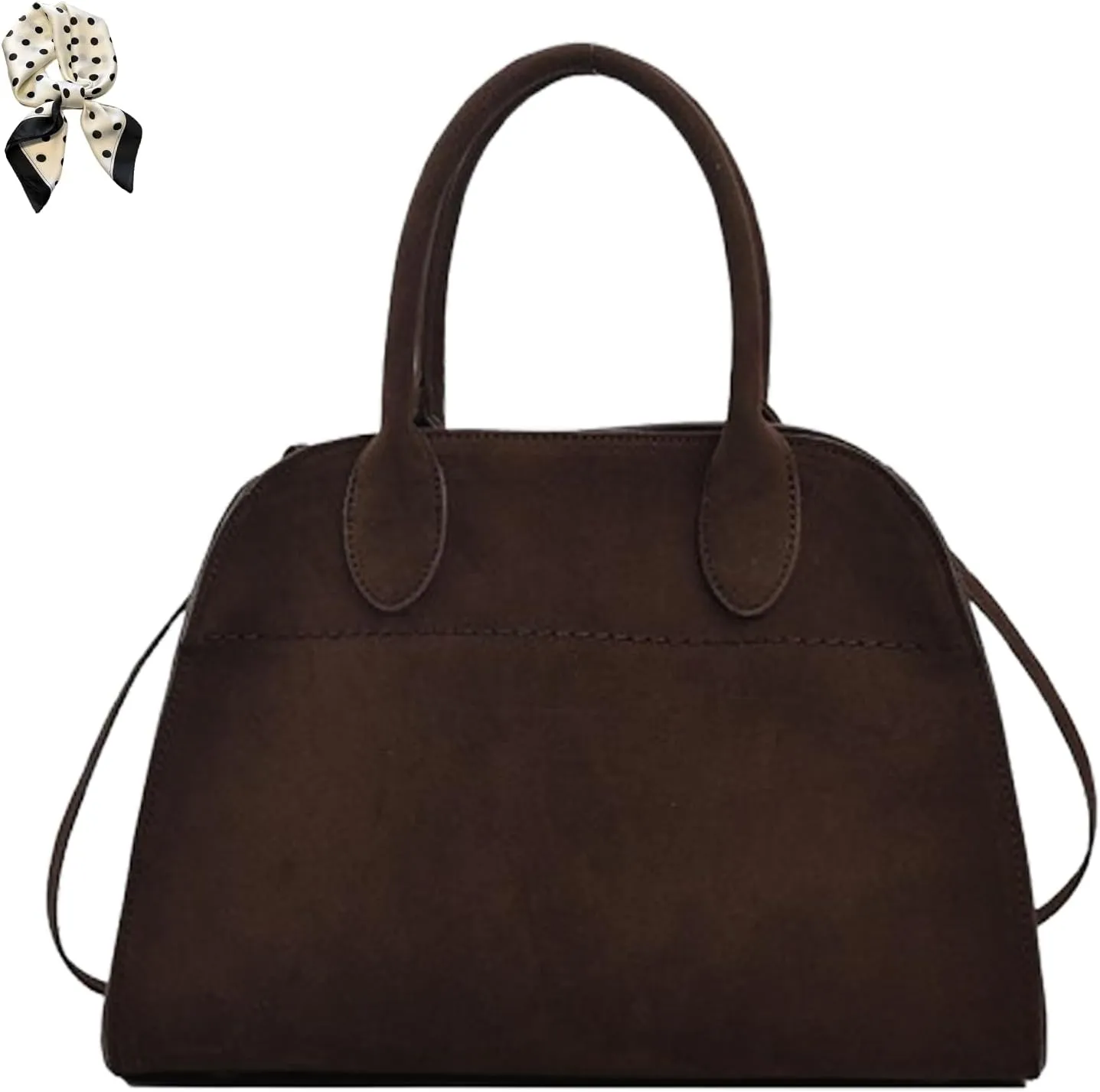 Modavo Parisian Stroll - Womens Suede Tote & Satchel Bag
