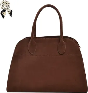 Modavo Parisian Stroll - Womens Suede Tote & Satchel Bag