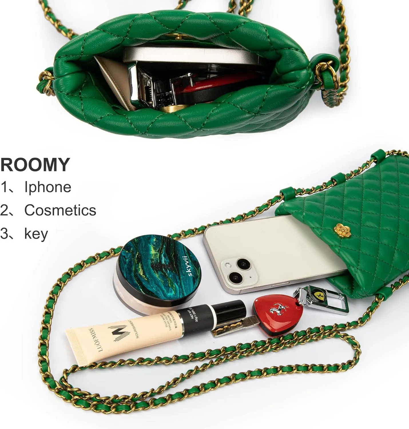 Montana West Quilted Small Crossbody Bags for Women Trendy Cell Phone Purse