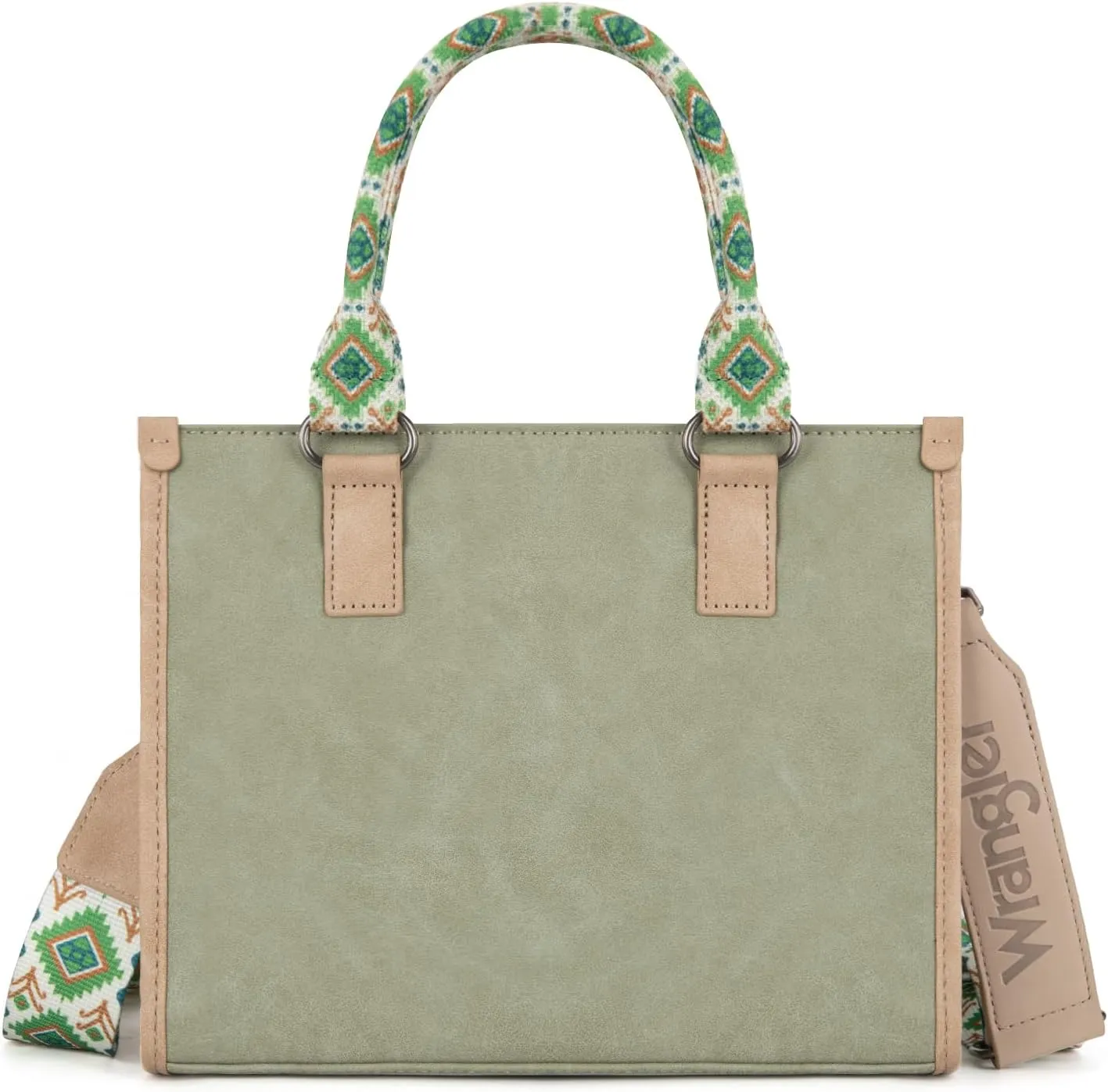 Montana West Wrangler Tote Bag for Women Western Retro Purse Top Handle Handbags with Aztec Strap