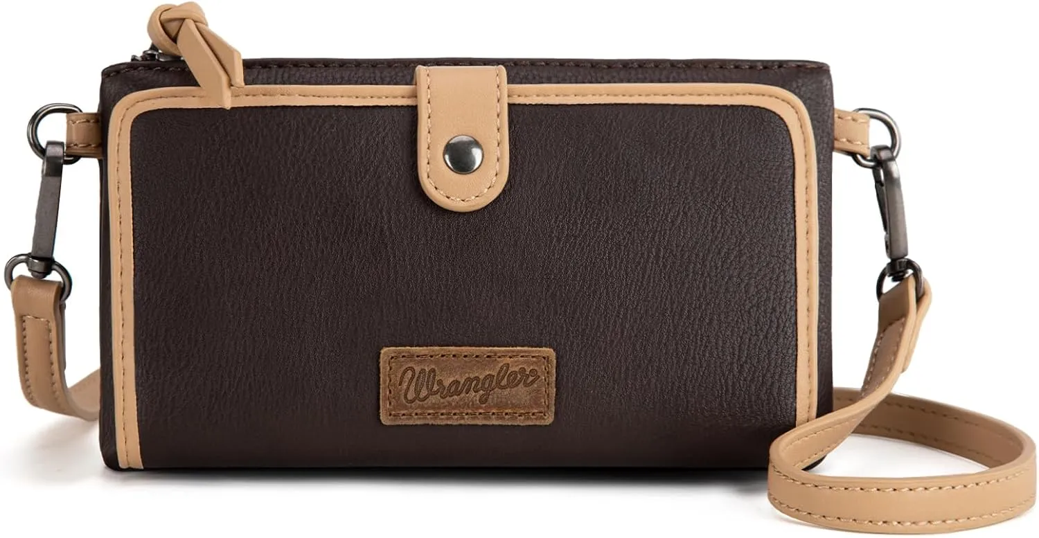 Montana West x Wrangler Crossbody Wallet Purse for Women Clutch Purse with Card Holder Wallet