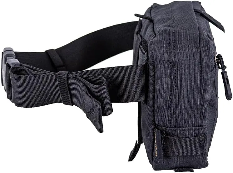 Mountainsmith Sidekick Lumbar Fanny Pack, Belt Bag, Crossbody Sling, Heritage Black