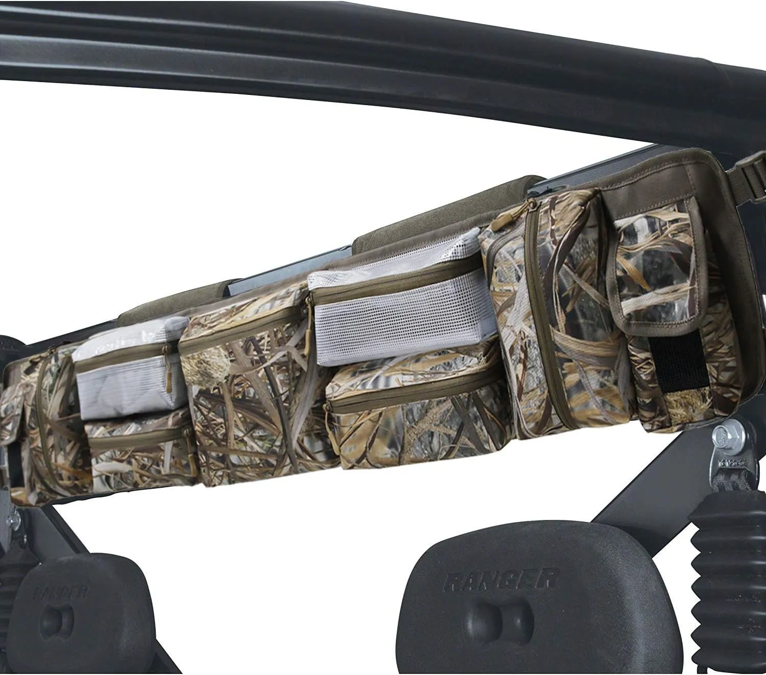 MYDAYS UTV Roll Cage Organizer Case, Cargo Rear Storage Bag Gear Bags,Tools Storage Solution for Most Full Size UTVs, Polaris, Yamaha and Kawasaki UTVs