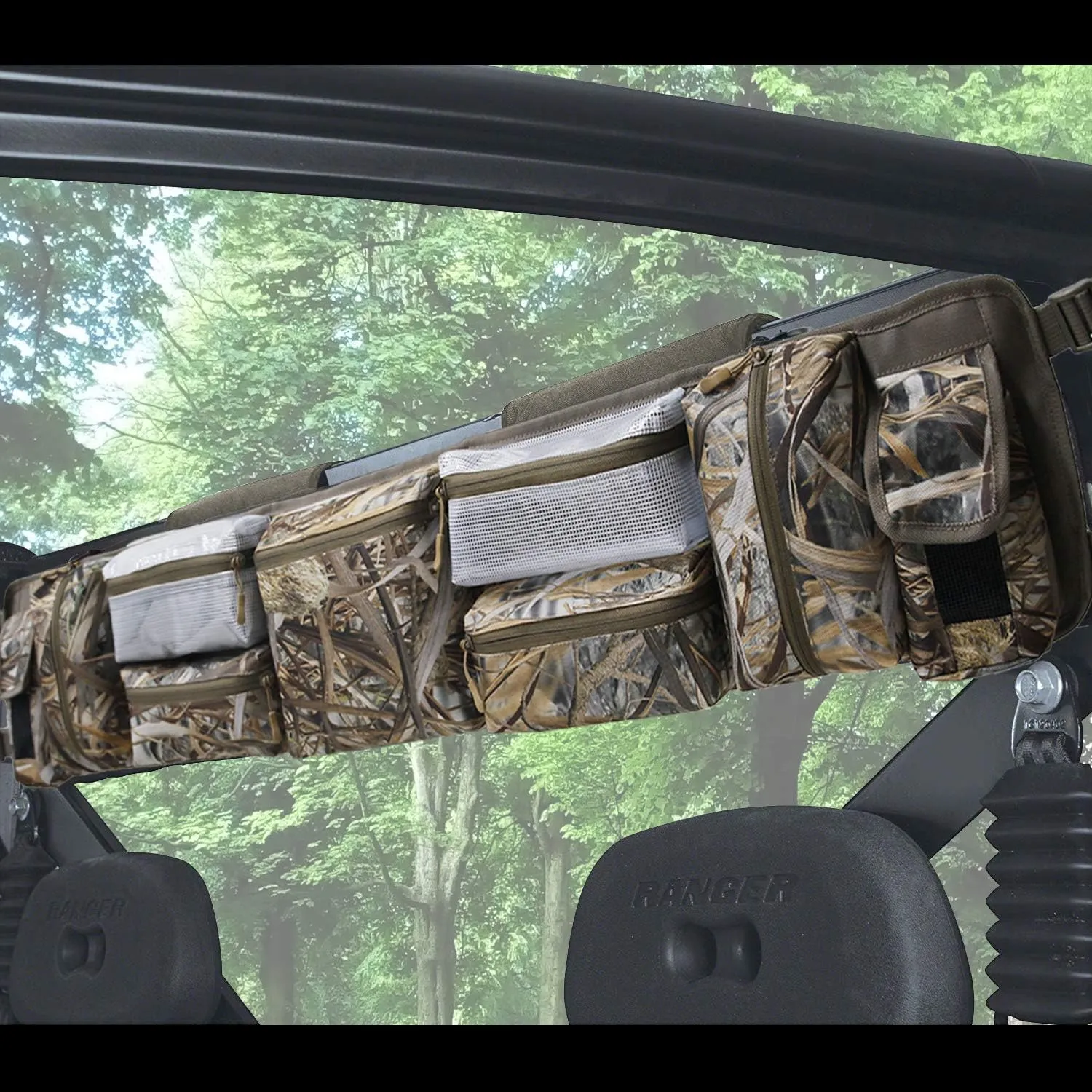 MYDAYS UTV Roll Cage Organizer Case, Cargo Rear Storage Bag Gear Bags,Tools Storage Solution for Most Full Size UTVs, Polaris, Yamaha and Kawasaki UTVs