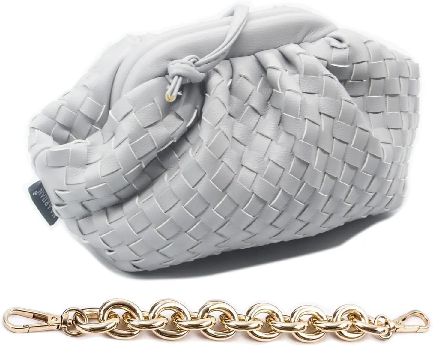 NAARIIAN Woven Crossbody Bags for Women Evening Clutch Hobo Cloud Purse Designer Handbags for Ladies