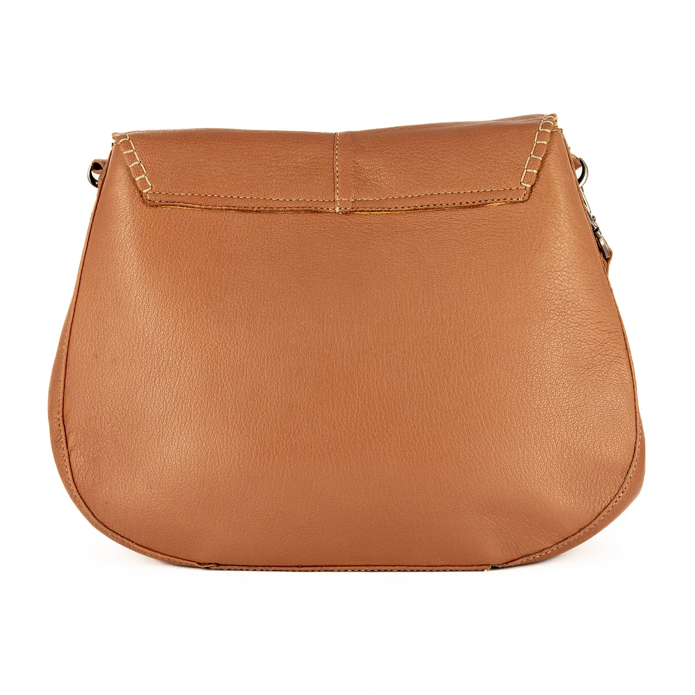 Nembeko : Ladies Leather Crossbody Handbag in Oak Cayak