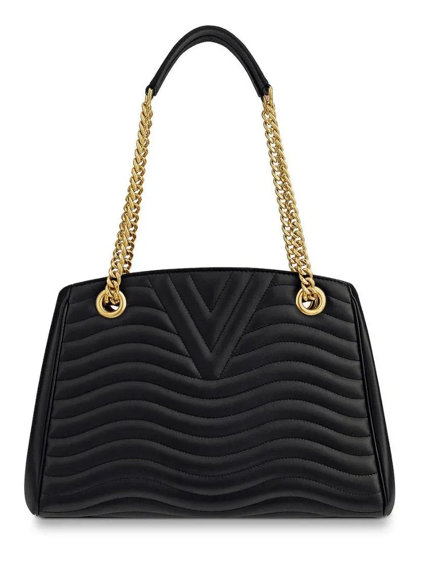 New Wave Chain Tote - Red, White, Black