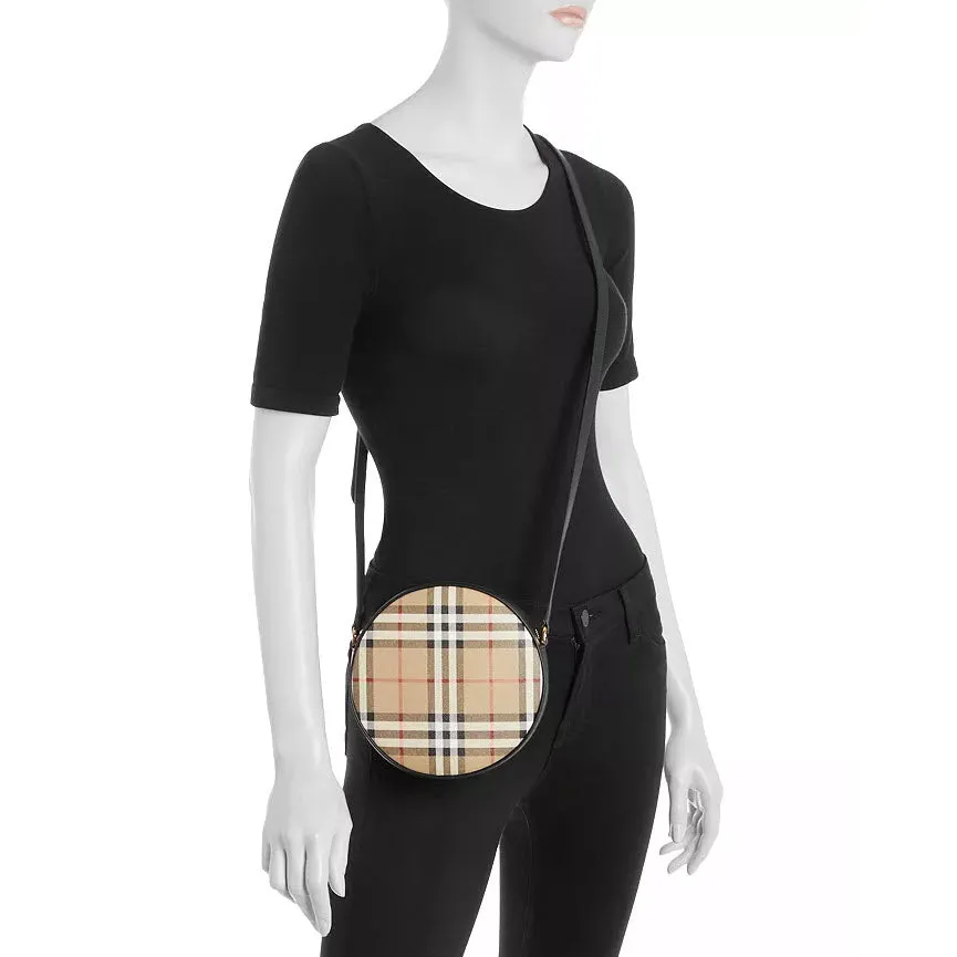 NEW WITH TAG Burberry Louise Vintage Check Round Convertible Crossbody