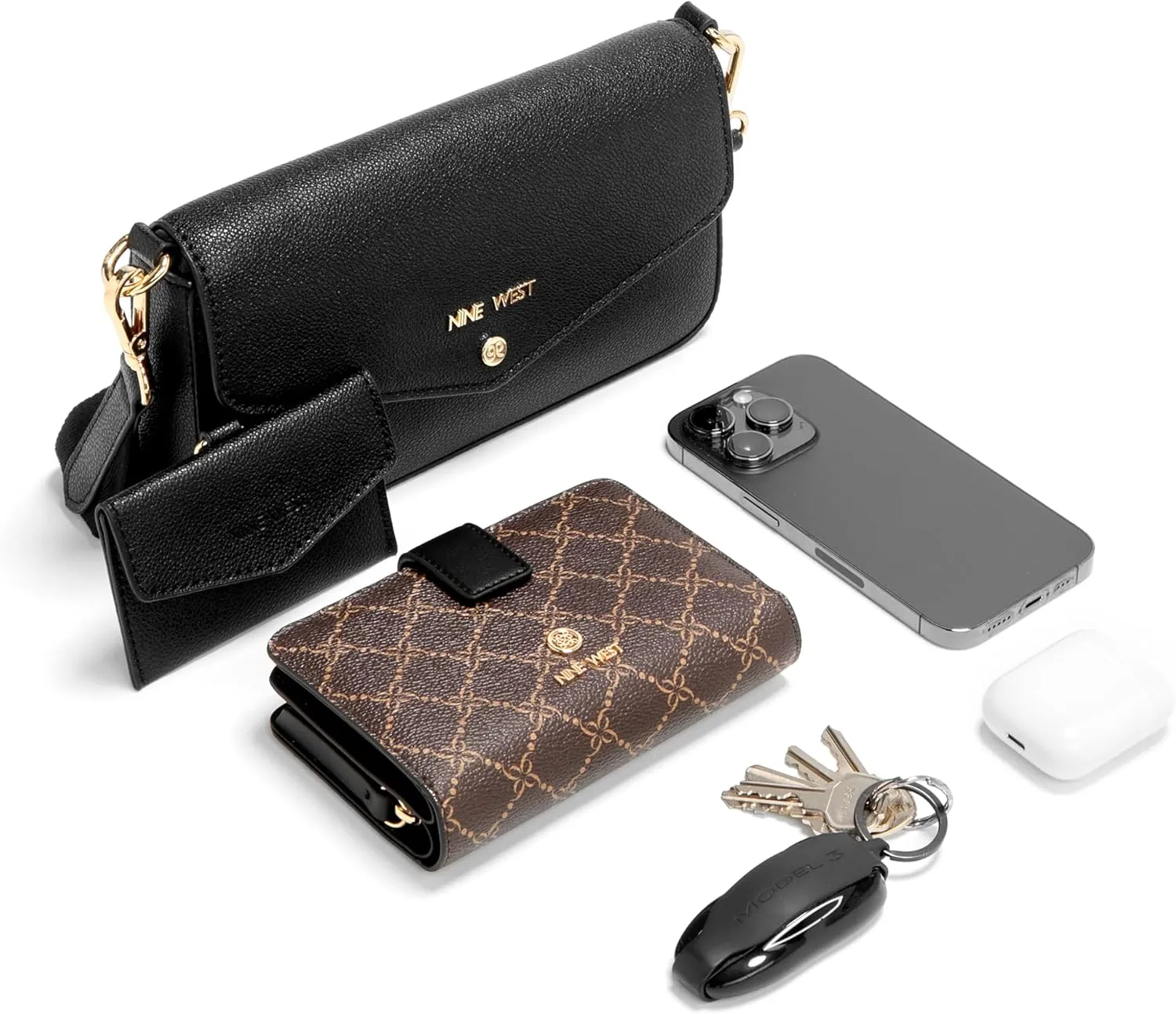 Nine West Peaches Mini Crossbody Flap