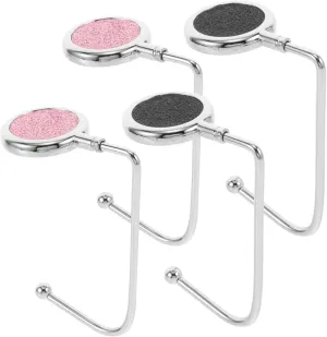Nonslip Grip Table Hooks 2 Pack Iron Desk Bag Holder Purse and Backpack Hanger
