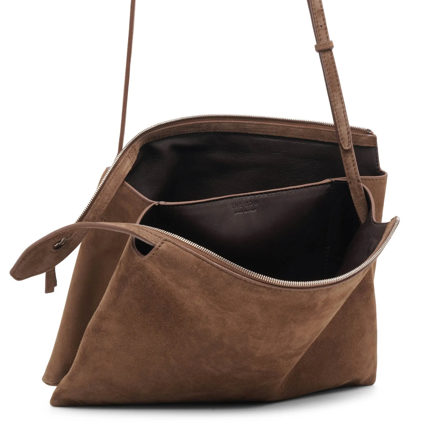Nu Twin sporty beige suede bag