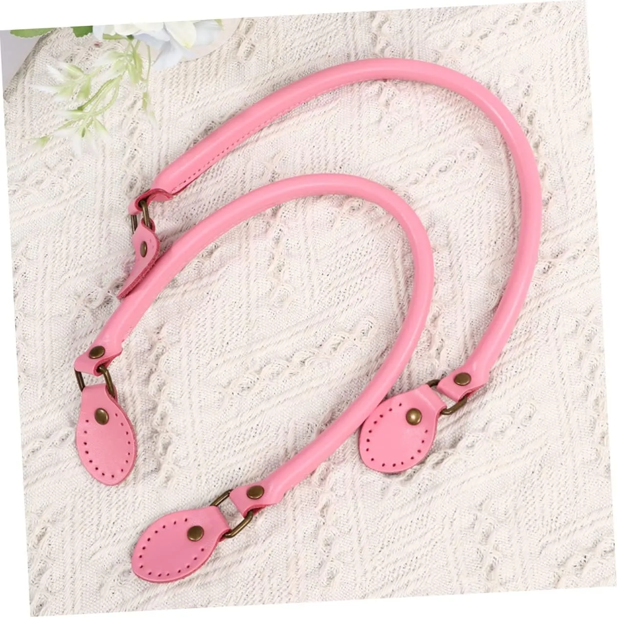 NUOBESTY 60cm Leather Bag Handle Tote Bag Replacement Accessory Women's Bag Strap DIY Purse Making