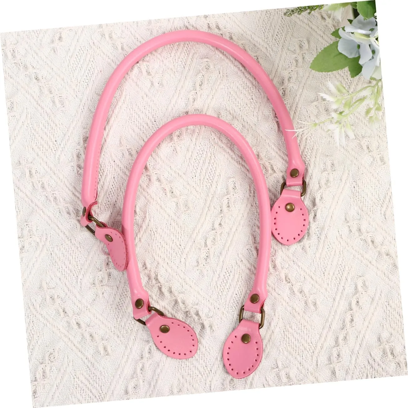 NUOBESTY 60cm Leather Bag Handle Tote Bag Replacement Accessory Women's Bag Strap DIY Purse Making