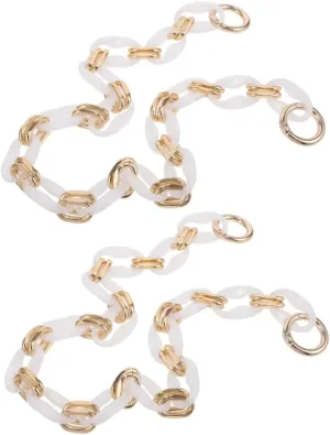 NUOBESTY Vintage Bag Chain Accessory Charm Purse Strap Buckle Stylish Crossbody Bag Strap Charm Handbag Replacement Chain