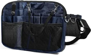 Nurse Fanny Pack with Stethoscope Holder - Nursing Fanny Pack for Nurses, Medical Bags for Nurses, Nurse Pocket Organizer, Utility Fanny Pack for Work Tools, Vet Tech and Teacher Tool Belt (Dark Blue)
