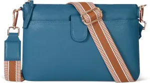 Oak Leathers Small Crossbody Bag For Women With Adjustable, Wide Strap - Real Leather Crossover Shoulder Purse
