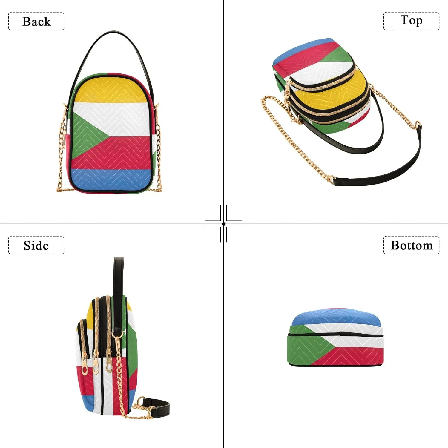 ODAWA Comoros National Flag Crossbody for Women Bag Small Crossbody Sling Bags for Women Soft Crossbody Bags for Women